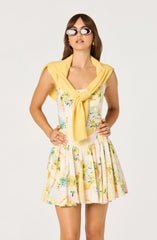 Inixyf Reina Paradise Print A-Line Mini Dress