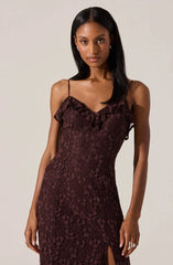 Lbruh Leonie Floral Lace Maxi Dress