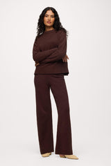 Boucle Sweater Pant | Espresso