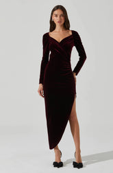 Lbruh Sirica Velvet Off Shoulder Dress