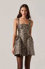 Lbruh Claudie Leopard Mini Dress