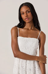 Lbruh Floral Lace Midi Dress