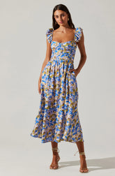 Inixyf Wedelia Floral Midi Dress 4/30