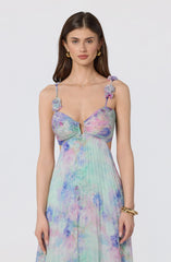 Inixyf Emese Floral Cutout Maxi Dress