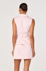 Inixyf Jamia Peplum Button-Front Mini Dress
