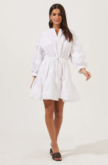 Lbruh Ruched Long Sleeve Dress