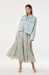 Inixyf Fiori Pleated Maxi Skirt