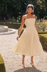 Lbruh Sunny Pleated Midi Dress