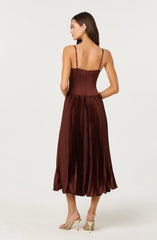 Lbruh Elyssa Satin Midi Dress
