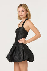 Lbruh Jinx Jacquard Halter Mini Dress