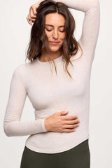 Slinky Rib Long Sleeve Shirt | Heather Fog
