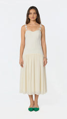 Inixyf Amia Floral Applique Maxi Dress