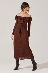 Lbruh Dorian Ruffle Off Shoulder Dress