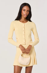 Inixyf Myrtle Pointelle Knit Cardigan