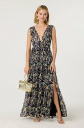 Lbruh Edessa Floral Tiered Ruffle Maxi Dress