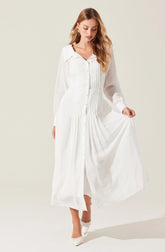 Lbruh Diell Pleated Midi Dress