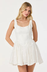 Inixyf Reina Embroidered Floral Mini Dress