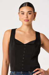 Inixyf Maddison Scalloped Crochet Trim Tank