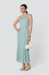 Inixyf Annabella Semi-Sheer Lace Maxi Dress