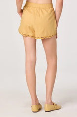 Inixyf Joellyn Embroidered Cutwork Linen Shorts
