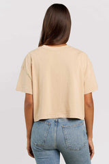 Vintage Cotton Cropped Tee | Oat