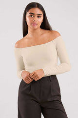 Off The Shoulder Bodysuit | Bone