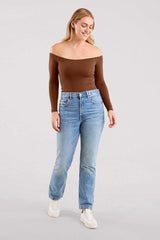 Off The Shoulder Bodysuit | Chocolate