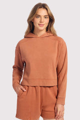 Vintage Fleece Cropped Hoodie