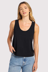 Soft Cotton Everyday Tank | Black