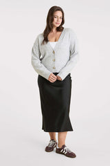 Cozy Knit Cardigan | Heather Grey