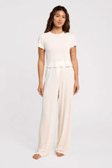Mini Rib Tee | Pearl