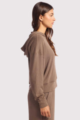 Slinky Rib Hoodie | Mocha