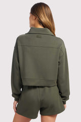 Soft Motion Quarter-Zip | Darkest Olive