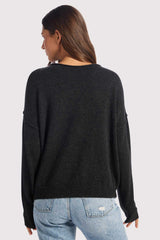 Cozy Knit Mockneck Sweater | Black