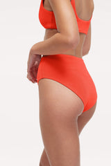 High Waist Bikini Bottom | Crispy Papaya
