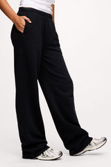 Core Fleece Wide Leg Sweatpant | Black