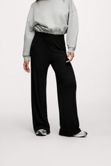 Slinky Rib Streamline Pant | Black