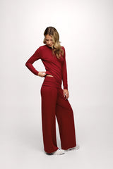 Slinky Jersey Lounge Set | Scarlet