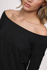 Ease Long Sleeve Top | Black