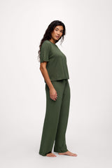 Pajama Set | Darkest Olive