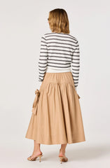 Inixyf Tawni Striped Button-Front Cardigan
