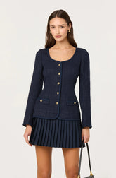 Lbruh Malorie Mixed Media Mini Dress