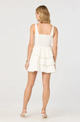 Inixyf Sheralle Ruffled Tier Bubble Hem Mini Dress