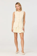 Lbruh Christen Button-Front Vest Mini Dress