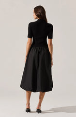 Lbruh Caerlion Contrast Knit Midi Dress