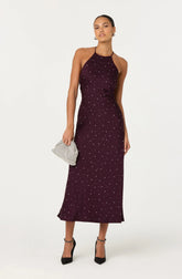 Lbruh Halley Rhinestone Embellished Maxi Dress