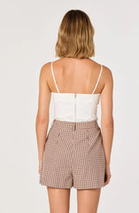 Inixyf Nakia Bow Detail Cropped Top