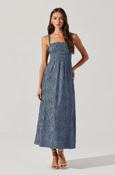 Lbruh Neelam Smocked Open Back Dress