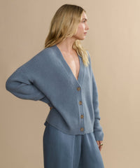 Cropped Cashmere Cocoon Cardigan