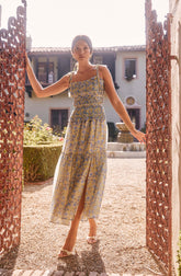 Lbruh Ethelind Floral Pleated Maxi Dress